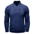 thumbnail image 2 of RongHuan Long Sleeve Shirts for Men Lightweight Soft V-Neck T-Shirt Comfy Workout Running Tshirt Solid Color Basic Shirt, 2 of 8