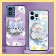 thumbnail image 5 of KDY-Phone Case For MOTO G Play 2024/4G/5G, Back Cover Dirt-resistant Kickstand Cute Soft Case Fashion Design TPU Rotatable stand Skin feel silicone Glitter Quicksand Waterproof Cartoon, 5 of 9
