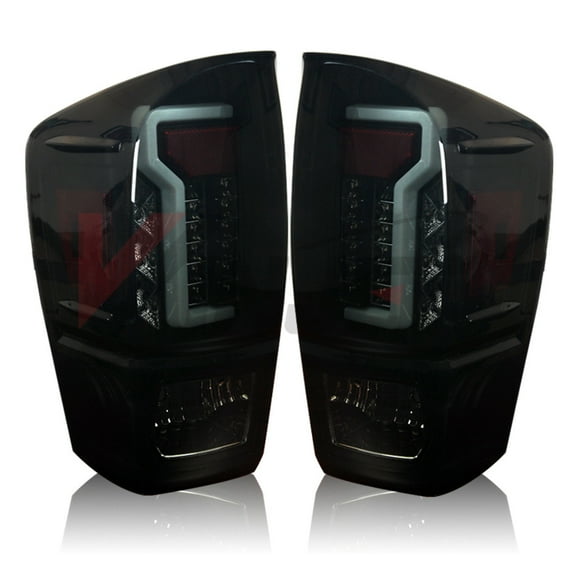 Winjet 2016-2023 Fits Toyota Tacoma LED Tail Light Black Smoke CTWJ-0466-BS