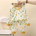 thumbnail image 2 of UAYOTSE Toddler Baby Crocodile Graphic Long Sleeve Top Pants Set Breathable Knit Sleepwear Outfit for Little Boys Sleepers Size 4-5 Years, 2 of 4