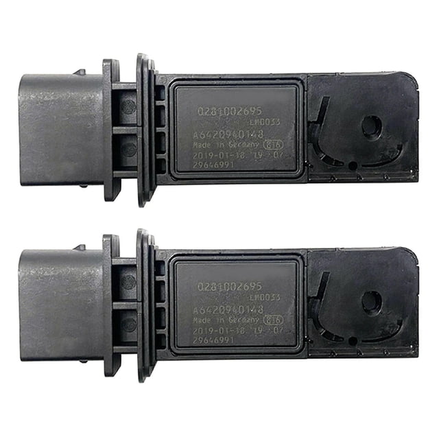 2x Car Flow Meter Sensor Maf Mass Sensor 0281002695 A6420940148 For -