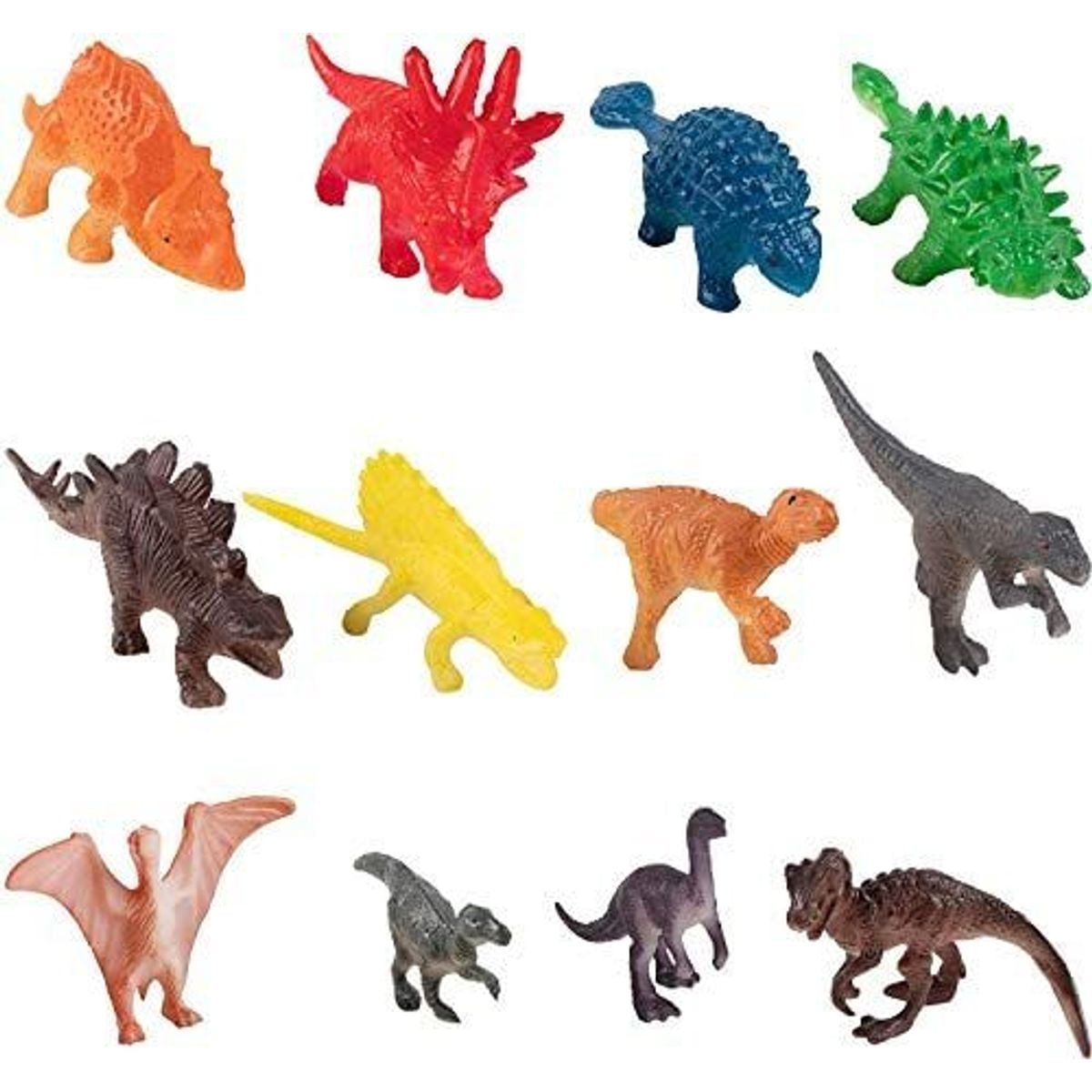Blue Panda Mini Dinosaur Toys 72Pack Miniature Plastic Dino Figures