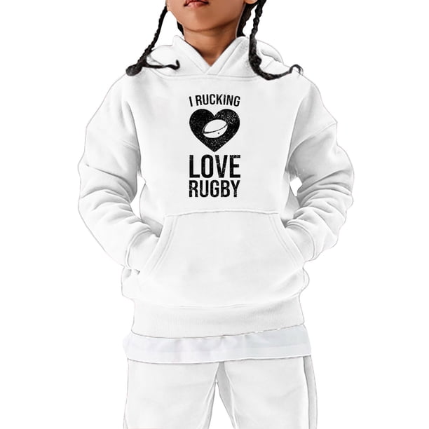 Gibobby Sudadera con capucha Fanáticos del fútbol americano, regalo deportivo, sudadera para adolescentes, jugador de Rugby Vintage, deportes Retro, de R(Blanco, 13-14 Años)