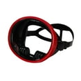 thumbnail image 4 of Máscara de buceo de una lente, gafas de esnórquel, lentes transparentes, máscara de natación antivaho, gafas de buceo, de natación para buceo. Rojo, 4 of 8