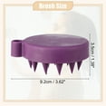 thumbnail image 3 of Unique Bargains Scalp Massager Hair Care Scalp Massager Shampoo Brush 3.62"x3.07"x1.38" Massager Tools Purple, 3 of 6