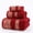 Red, variant on 3pcs 100% Cotton Towel Set, Includes 1 Bath Towel, 1 Hand Towel, 1 Washcloth, GSM 430, Luxurious Embroidered Pattern, Quality Home Goods, Ultra-Soft And Highly Absorbent, For Bathroom, Spa And Travel