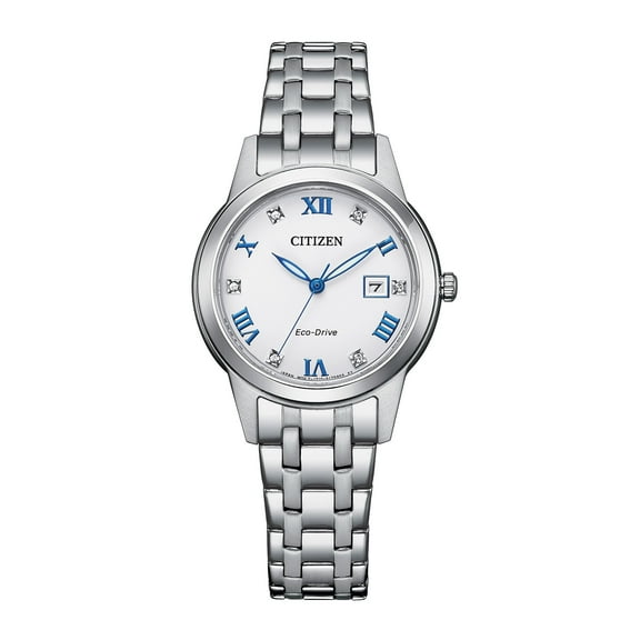 Citizen Women's Eco-Drive Classic Stainless Steel Crystal Accent Watch FE1240-57A