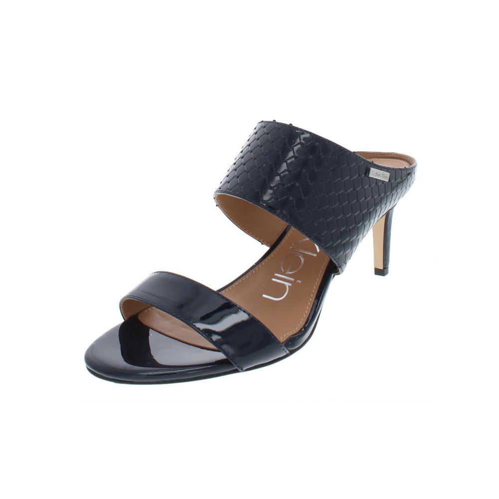 calvin klein women's cecily slip on heeled dress sandals