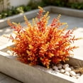 thumbnail image 4 of 12pcs Artificial Lavender Branches, Sunset Red 7-Fork Floral Stems for Vase Decor, 4 of 6