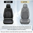 thumbnail image 5 of Coverado Car Seat Covers Gray, 5 Seats Breathable Faux Leather & Woven Fabric Seat Protectors Full Set, Universal Auto Cushions Fit Most Cars SUV Trucks, 5 of 12