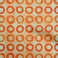 thumbnail image 1 of oneOone Viscose Chiffon Orange Fabric Circle Craft Projects Decor Fabric Printed By The Yard 42 Inch Wide, 1 of 4