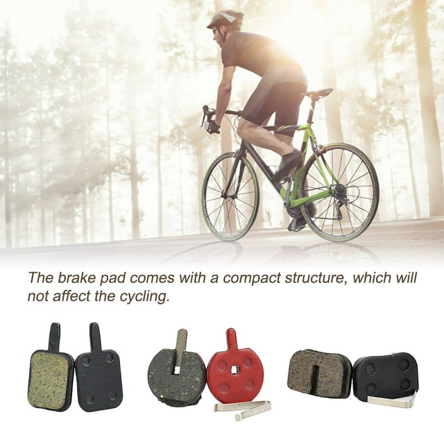 Bike Brake Pads Sturdy Disc Parts Replacement Components Bicycles Fittings Bike Replace Part Semi-Metallic Cycling Braking Pad Type 35