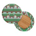 thumbnail image 2 of Chririnla Christmas Snowman Pattern Round Bar Stool Slipcovers, Waterproof Round Stool Covers Soft Polyester Vanity Seat Cushion Cover for Kitchen, 2 of 6