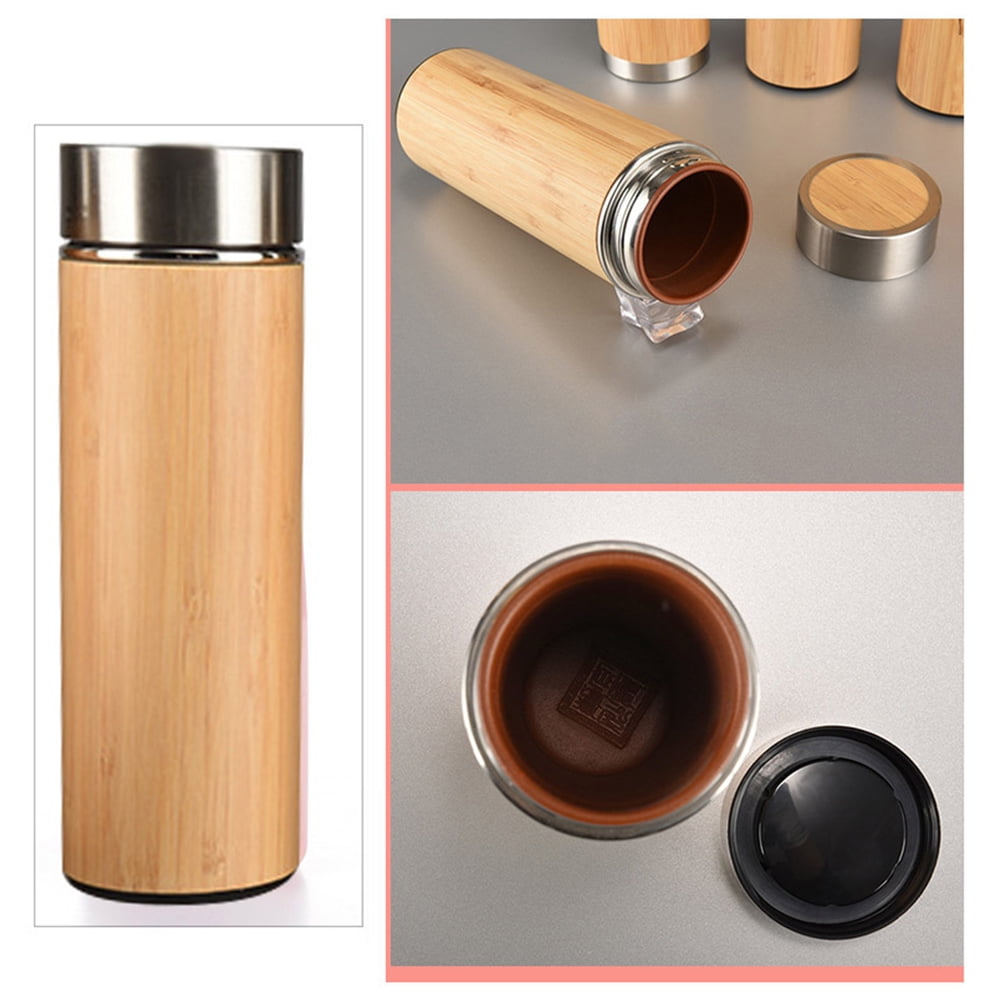 bamboo thermo bottle