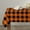 Orange Buffalo Plaid, variant on Fall Tablecloth with Umbrella Hole and Zipper White Orange Pumpkin Round Outdoor Tablecloths 60 Inch Table Cloths Maple Leaves Thanksgiving Patio Table Cloth Cover for Holiday Party Picnic Yard Garden
