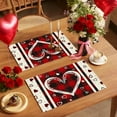 thumbnail image 6 of NWOKYZGH Valentine’s Day Heart Paper Placemats Love Watercolor Disposable Decorative Table Mats for Tableware Decor Party Supplies, 6 of 6