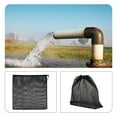 thumbnail image 6 of MIPCASE 2Pcs Sturdy Black Mesh Water Pump Filter Bag with Drawstring for Home Use, 6 of 8