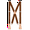 Camel, variant on Buyless Fashion Button End Logger Work Suspenders for Men - 48" Adjustable Straps 1 1/4" - X Shape