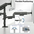 thumbnail image 6 of VIVO Dual Monitor Mechanical Spring Sit-Stand Desk Mount for 2 Screens up to 32", 6 of 9