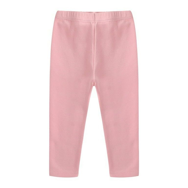 CLESALE Clearance sale Toddler Baby Girls Candy Color Solid Color Leggings Casual Kids Tight Pants Infant Unisex Size 150 Pink