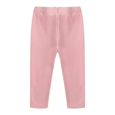 

Toddler Girl Pant Toddler Baby Girls Candy Color Solid Color Leggings Casual Kids Tight Pants New Full Length Pants Pinks 150