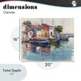 thumbnail image 4 of Stupell Industries Traditional Colorful Docks Harbor Canvas Art, 20 x 16, by Franklyn Gregory, 4 of 8