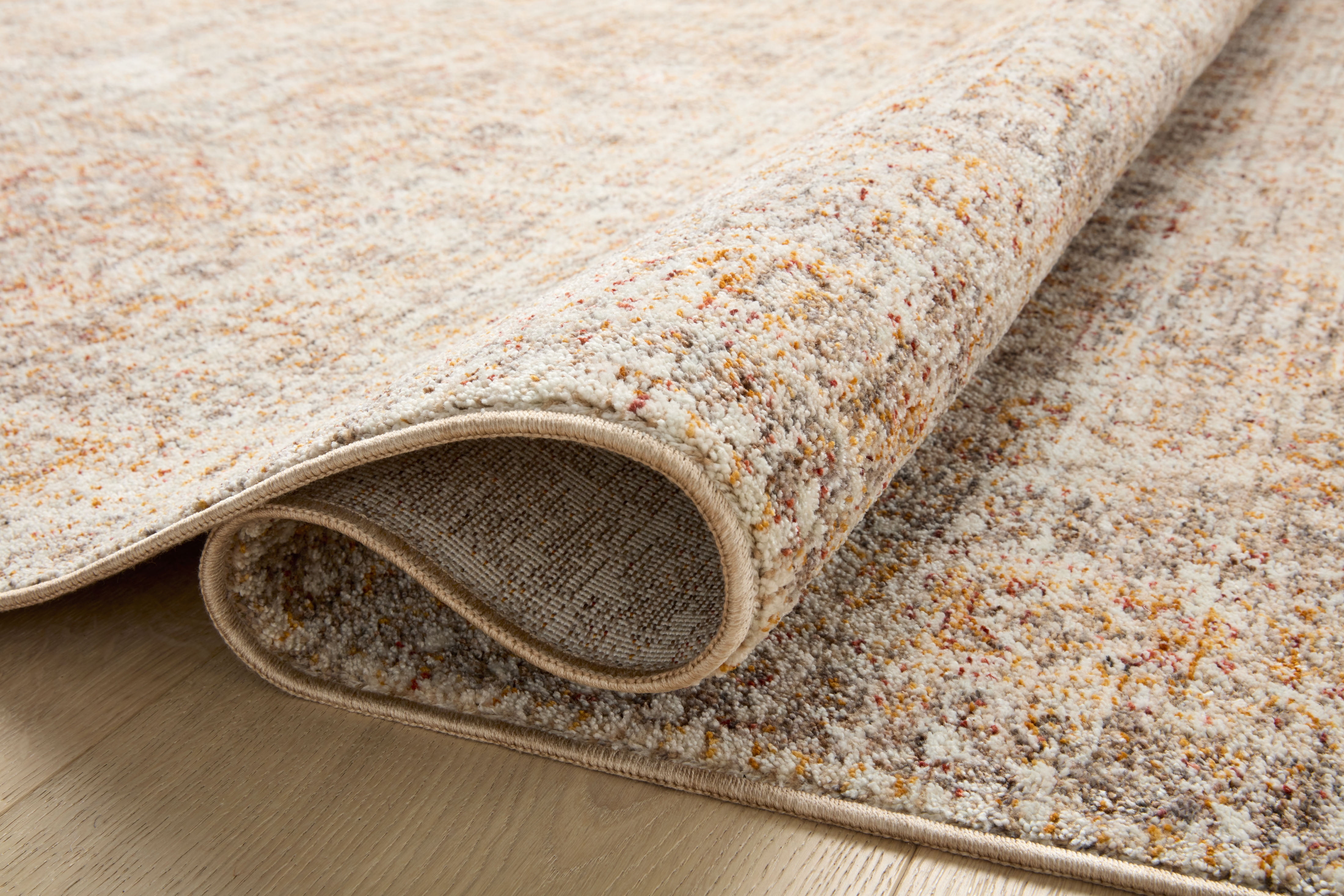Angela Rose x Loloi Blake Oatmeal / Spice 2'-0" x 3'-0" Accent Rug