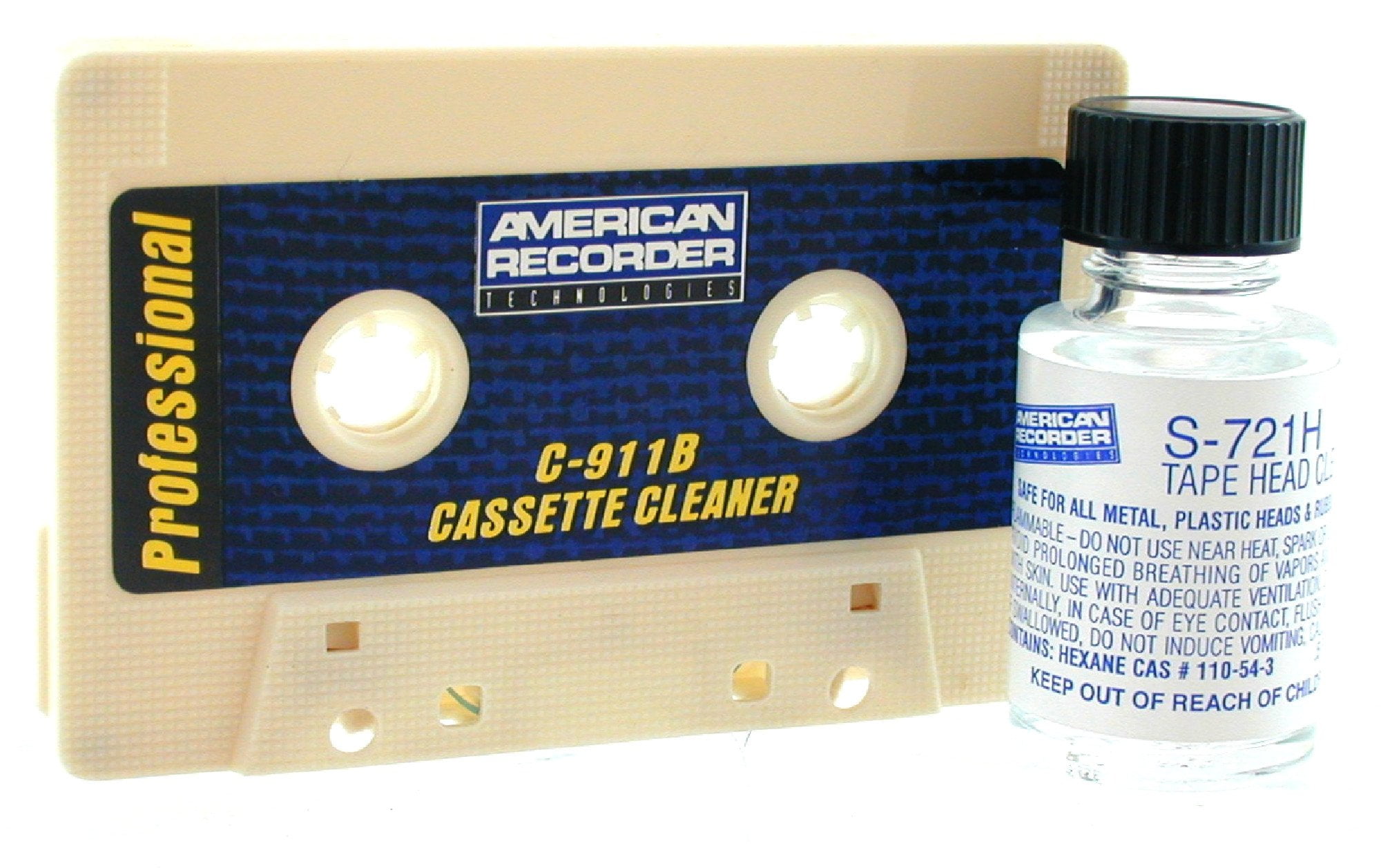 Cassette Cleaner for Audio Cassette Recorders