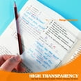 thumbnail image 4 of 600 Sheets(12 Pads)Transparent Sticky Notes,Clear Sticky Notes,3" x 3" Translucent Sticky Notes Pads,See Through Sticky Notes for Book Annotation,Self-Adhesive and Colorful, 4 of 7
