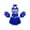 Royal Blue, variant on Kids Girls Teens Cheerleading Uniforms Cheer Dance Dress with Pompom,Sizes 6-16 Red 12
