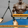 thumbnail image 5 of Ergonomic Tricep Rope Pulldown Attachments, Upgraded 27 32 40 & 47 Inch Extra Long Triceps Rope Cable Attachments for Gym, LAT Pull Down Bar for Cable Machine, Tricep Workout Cable Attachments, 5 of 9