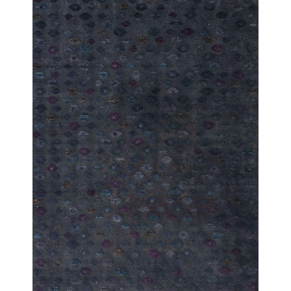 Ahgly Company Machine Washable Indoor Rectangle Abstract Dark Slate Gray Green Area Rugs, 2' x 5'