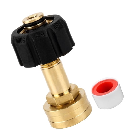 M22-14mm 3/4" Brass Water Hose Fitting Female Garden Hose Adapter for Faucets Pressure Washers and Garden Cleaning Tool