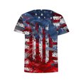 thumbnail image 3 of Tops de Ajuste Suelto para las Mujeres, Impresión Del Día Independiente Del Suéter Casual, Top de Manga Corta para las Mujeres, 3 of 5
