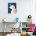 thumbnail image 4 of Stupell Industries Bohemian Relaxed Unicorn on Blue White Framed Giclee Art, 24 x 30, by Jessica Beck, 4 of 8