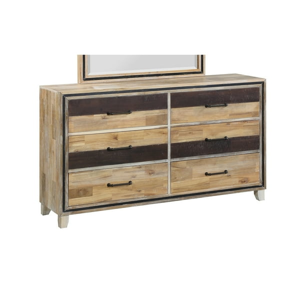 New Classic Home Boone Two Tone 6 Drawer Dresser Walmart Com