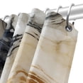 thumbnail image 5 of Marble Waterproof Printed Shower Curtain Set with Hooks for Bathroom Decoration, 5 of 5