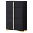 thumbnail image 4 of Marceline 5-drawer Bedroom Chest Black, 4 of 12