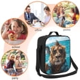 thumbnail image 6 of Cauagu Hawaiian Swimming Lion Insulated Lunch Bag - Reusable Lunch Box Thickened Thermal Leakproof Lunch Tote Bag for Adult Office/Travel Picnic, 6 of 7