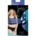 thumbnail image 2 of Just My Women's Plus Microfiber Smooth Stretch Hipsters, 5-Pack, 2 of 4