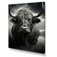 thumbnail image 2 of Designart "Animal African Grey Buffalo I" Animals Canvas Wall Art, 2 of 5