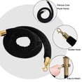 thumbnail image 3 of Velvet Ropes Crowd Control Barrier, Velvet Rope Barriers, Velvet Stanchion Rope with Metal Hooks, Queue Line Barrier Openings, Theaters - as described+as described, Black 78.7 inch, 3 of 7