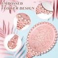 thumbnail image 5 of 12 Pcs Vintage Handheld Mirror, 9.8" L x 4.5" W Small Rose Gold Embossed Portable Princess Mirror for Classroom Kids Princess Party Favors Travel, 5 of 5
