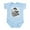 Sky Blue, variant on CafePress - Mushroom Infant Bodysuit - Baby Light Bodysuit, Size Newborn - 24 Months