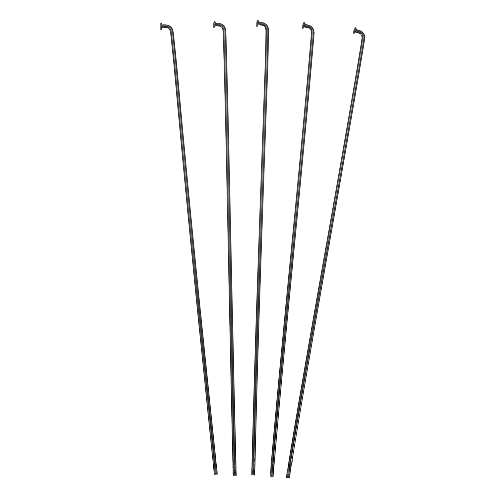 Unique Bargains 40Pcs 14G J Bend 2mm Bike Bicycle Spokes with Nipples Steel Black 8.9"