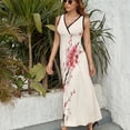 thumbnail image 6 of Japanese Cherry Tree Dress Fashion Boho Beach Long Dresses Female Party Printed Maxi Dress, 6 of 9