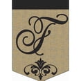 thumbnail image 3 of Magnolia Gardens 1830 13 x 18 in. Double Applique Monogram G Burlap Garden Flag, 3 of 7