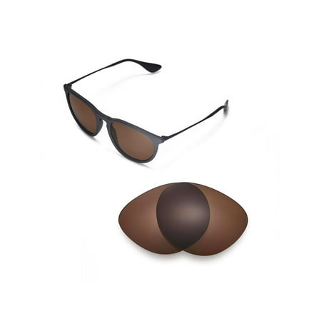 walleva titanium polarized replacement lenses for ray-ban erika rb4171 54mm sunglasses