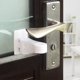 thumbnail image 1 of Cerradura de palanca de puerta a prueba de niños - Adhesivo para cerradura de manija de puerta - Diseño minimalista - Cerraduras de manija de puerta de seguridad para niños sin perforación. (3 paquet, 1 of 4