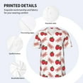 thumbnail image 3 of Easygdp Strawberry Mens T-Shirts Baseball Vintage Fashionable Lightweight Casual Crew Neck Slim Fit with Long Sleeves-Medium, 3 of 7